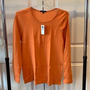 GAP Lightweight Orange Long Sleeve Shirt NWT